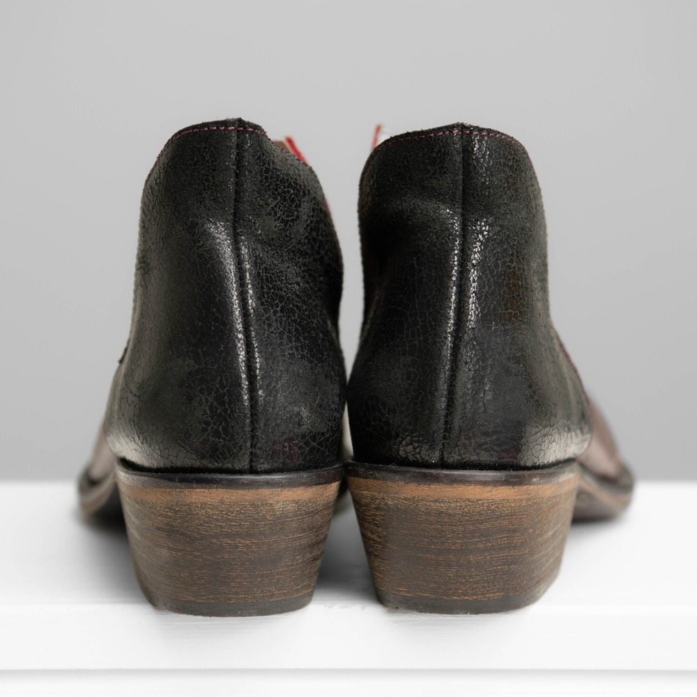 Veracruz Leather Ankle Boots Sz 9 Qiet Luxury Artisan Western Boho Chic $239 - Picture 3 of 8